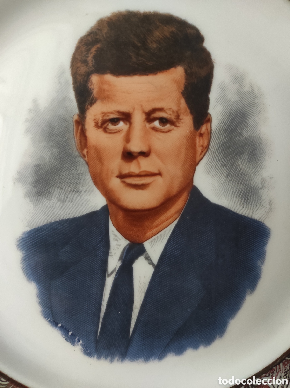 Antig&uuml;edades: Plato JOHN FITZGERALD KENNEDY - Foto 2