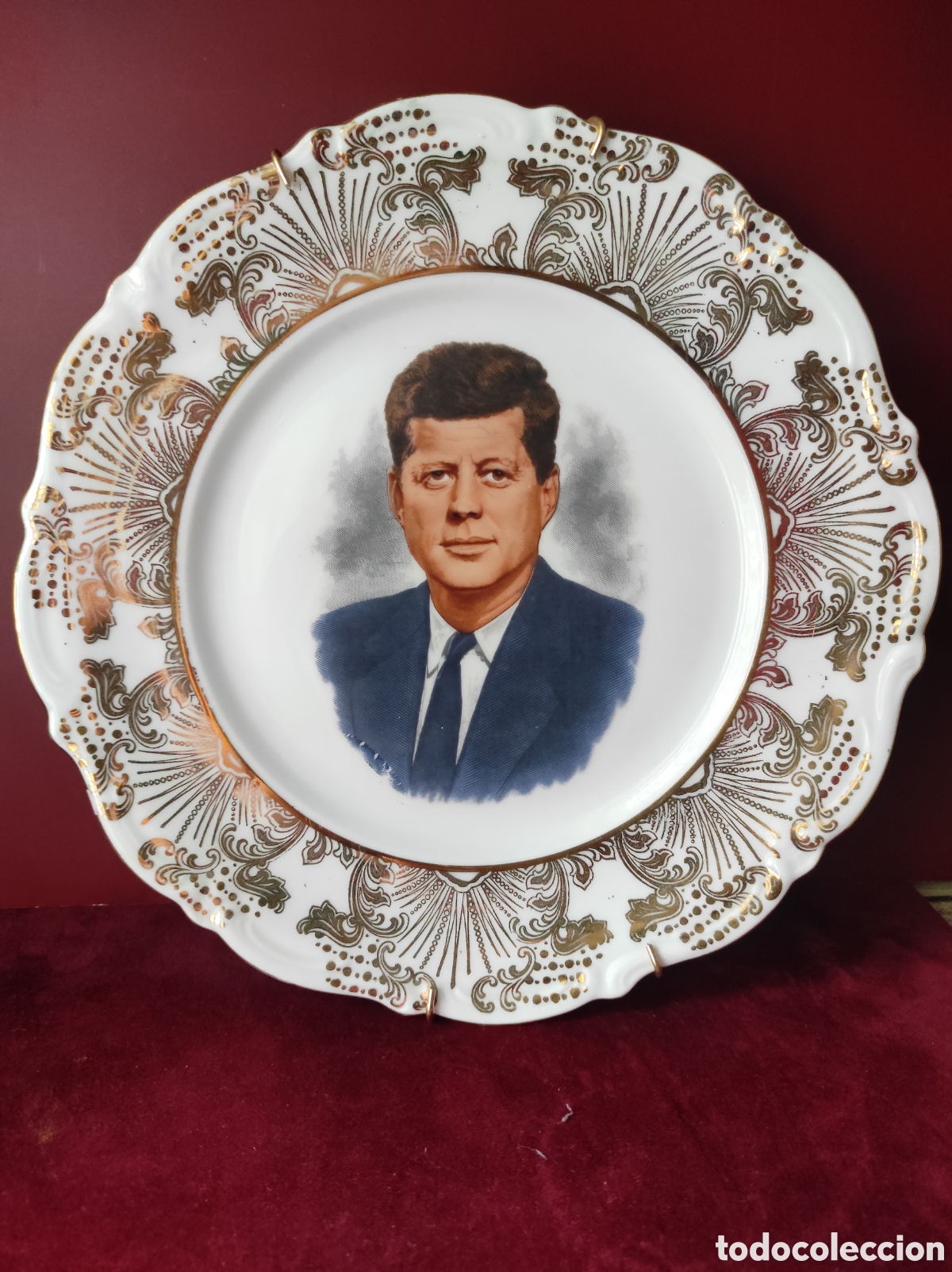 Antig&uuml;edades: Plato JOHN FITZGERALD KENNEDY - Foto 1