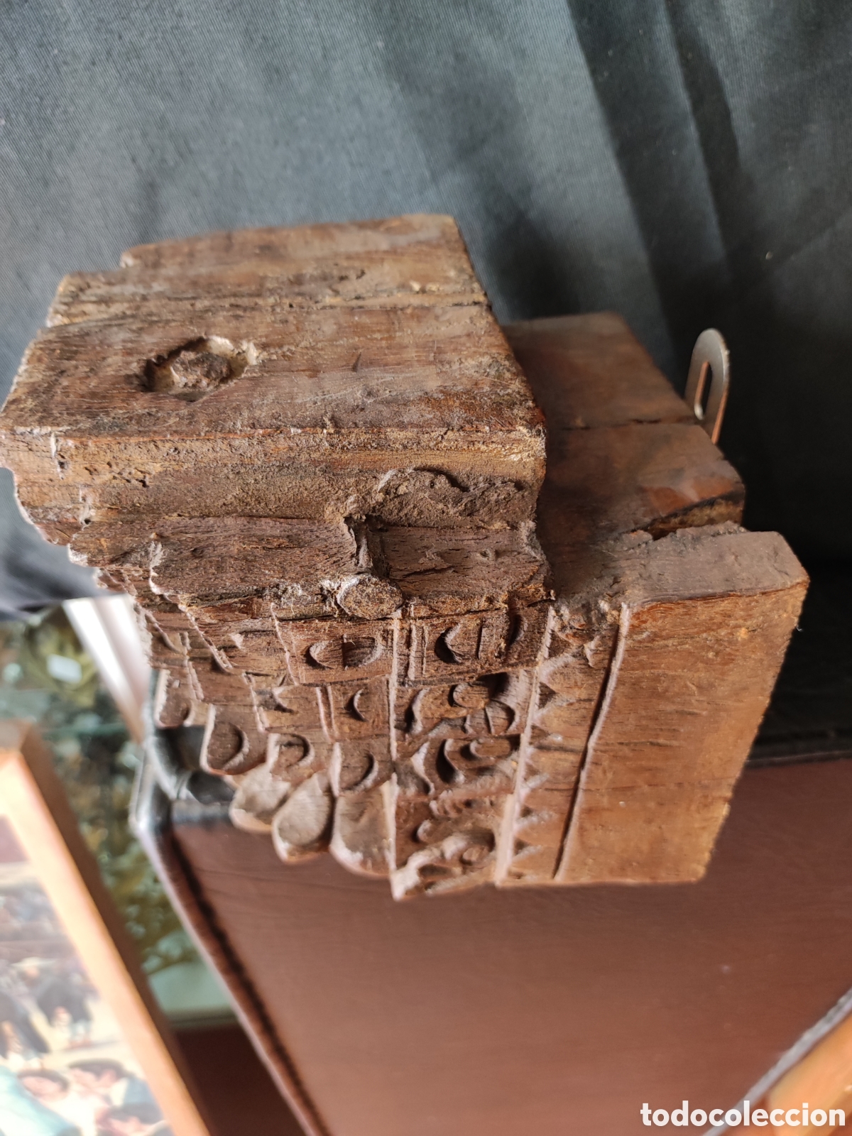 Antig&uuml;edades: M&eacute;nsula tallada madera - Foto 3