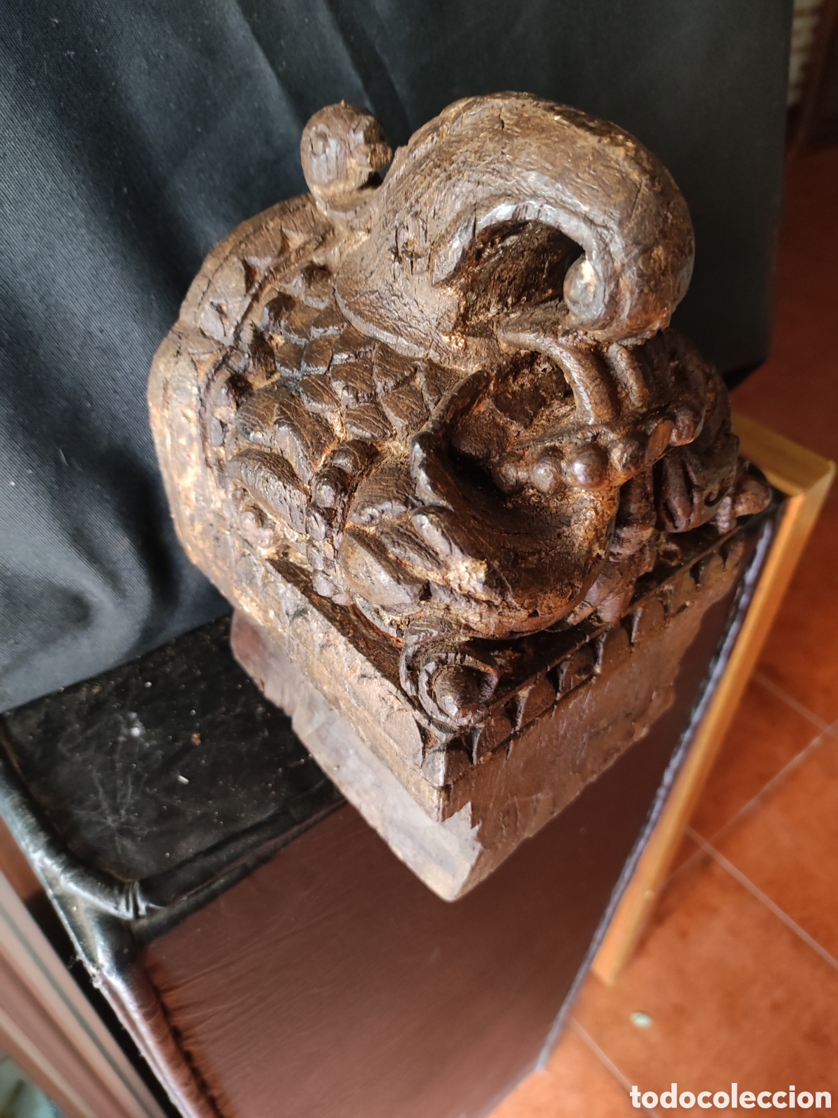 Antig&uuml;edades: M&eacute;nsula tallada madera - Foto 2