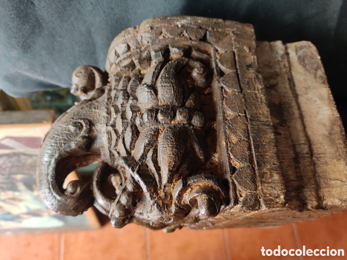 Antig&uuml;edades: M&eacute;nsula tallada madera - Foto 3