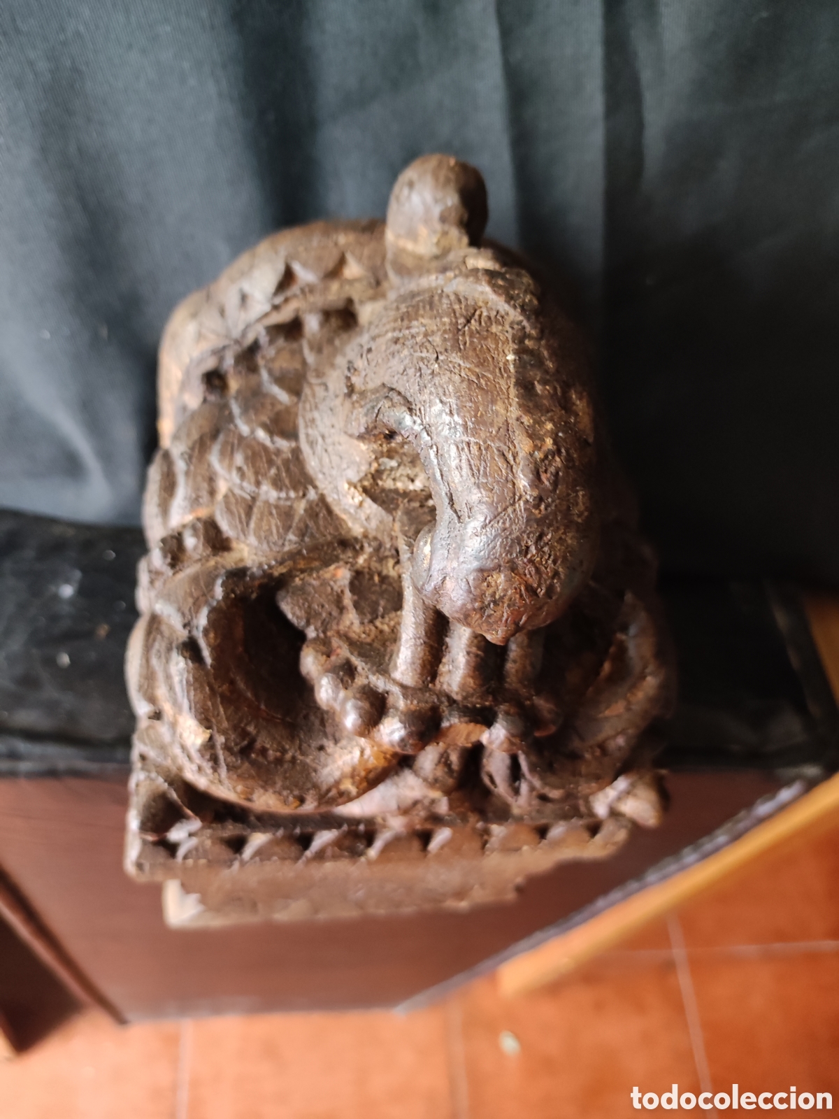 Antig&uuml;edades: M&eacute;nsula tallada madera - Foto 1