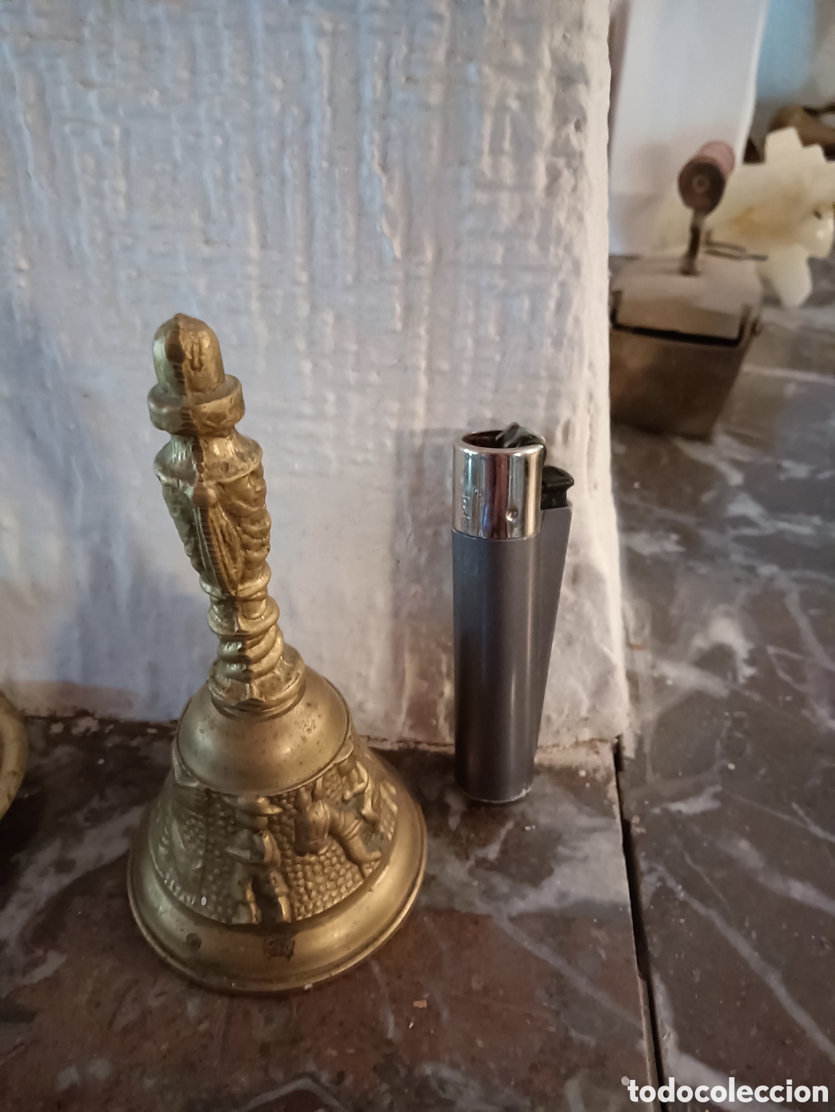Antig&uuml;edades: Antigua campana de bronce - Foto 2
