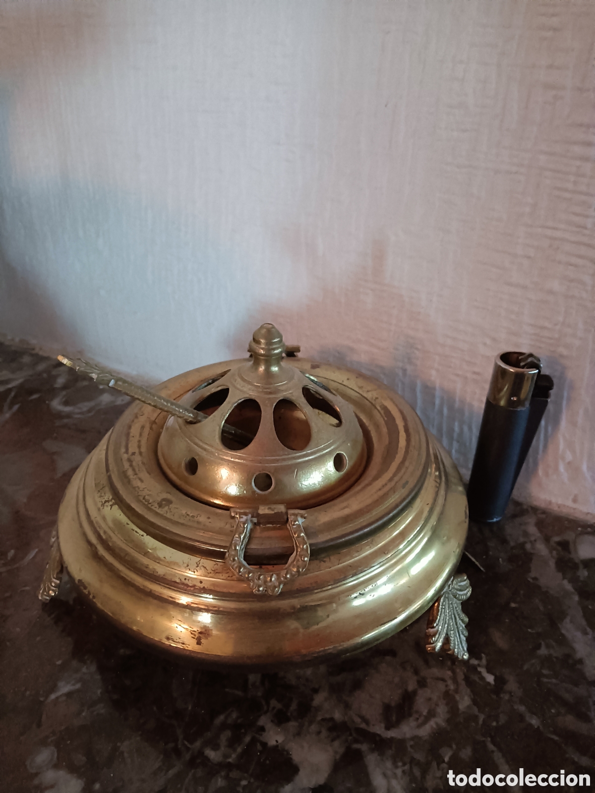 Antig&uuml;edades: Peque&ntilde;o brasero de bronce - Foto 2