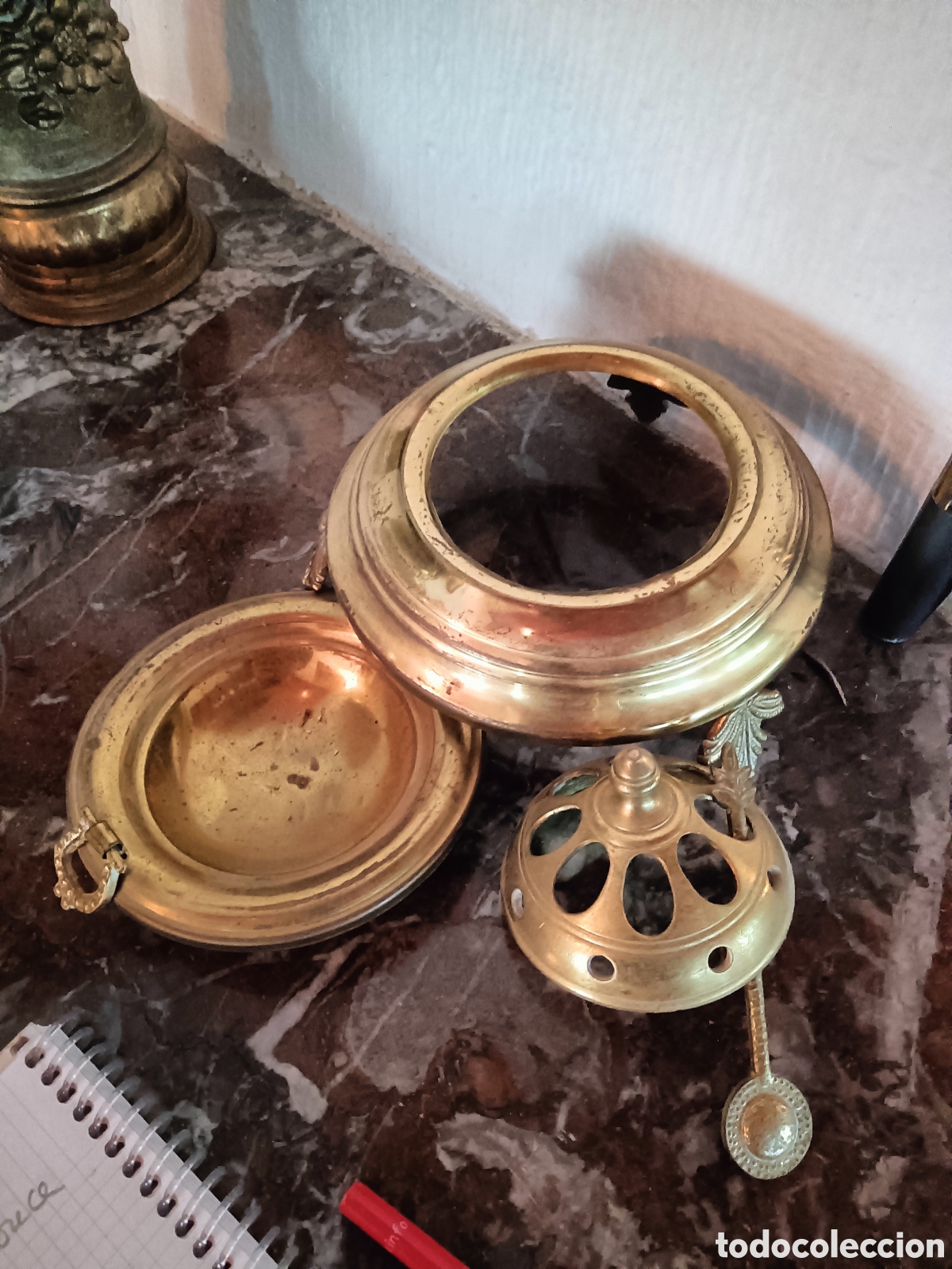 Antig&uuml;edades: Peque&ntilde;o brasero de bronce - Foto 4