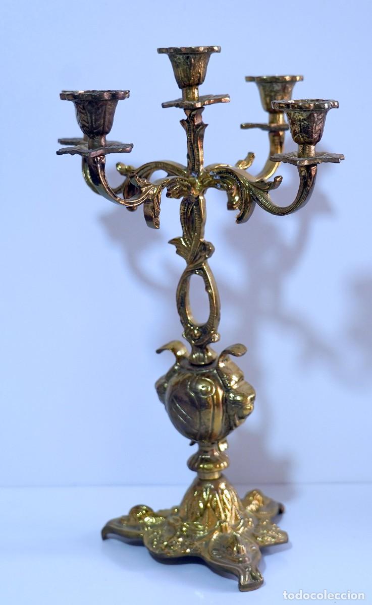 Antig&uuml;edades: candelabro bronce (portugal) - Foto 1