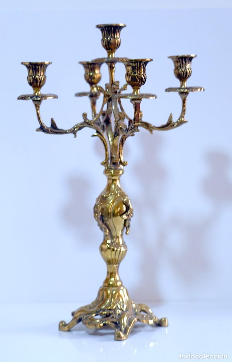 Antig&uuml;edades: candelabro bronce (portugal) - Foto 1