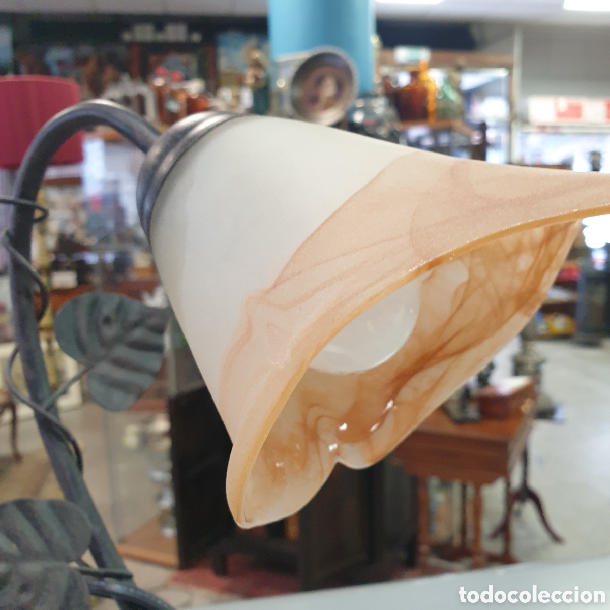 Antig&uuml;edades: Lampara de mesa 32CM DE ALTURA - Foto 2