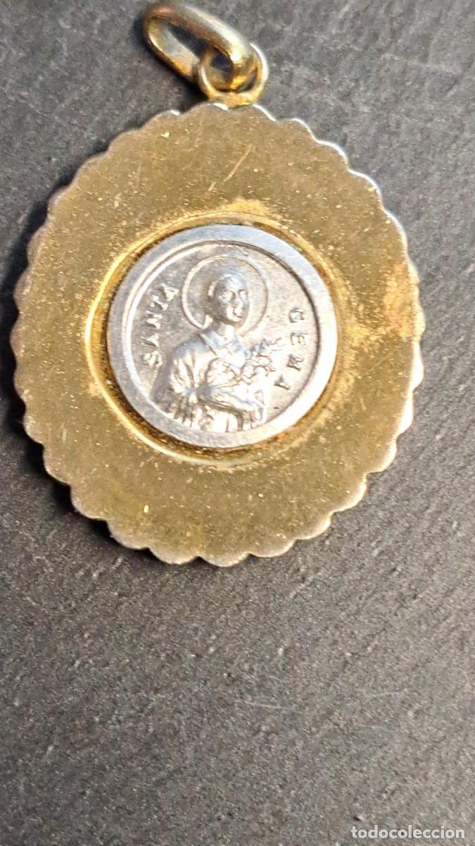 Antig&uuml;edades: Original Medalla de Santa Gemma - Foto 2