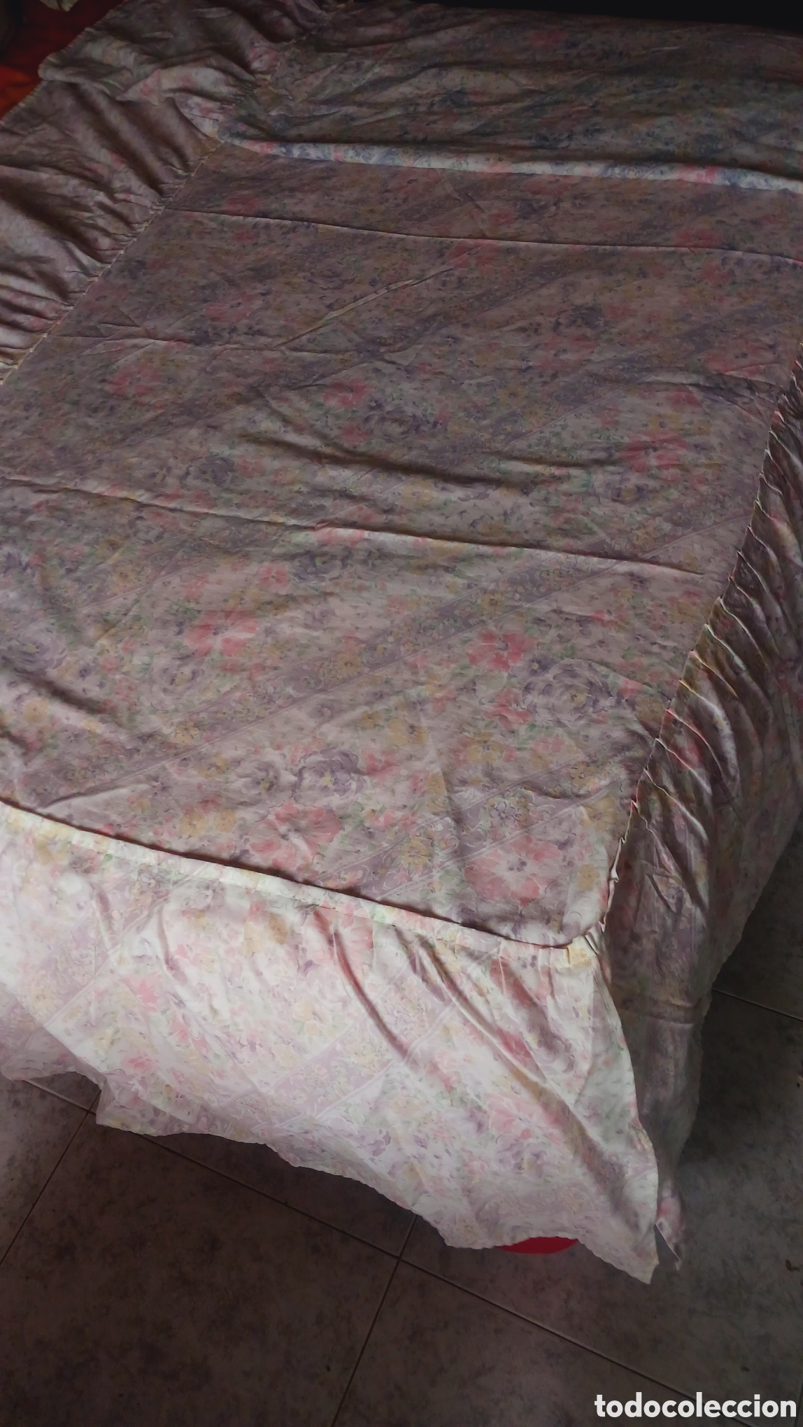 Antig&uuml;edades: Colcha edred&oacute;n floral - Foto 2