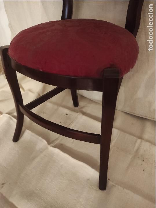 Antig&uuml;edades: silla de madera caoba isabelina - Foto 2
