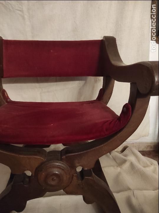 Antig&uuml;edades: sillon de tijera - Foto 2