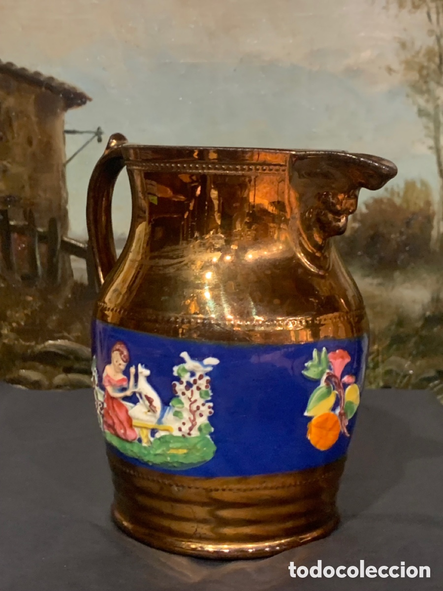 Antig&uuml;edades: Jarra de Bristol. Circa 1840 - Foto 3