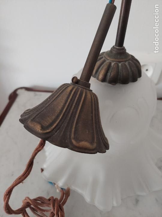 Antig&uuml;edades: L&aacute;mpara de techo con tulipa - Foto 12