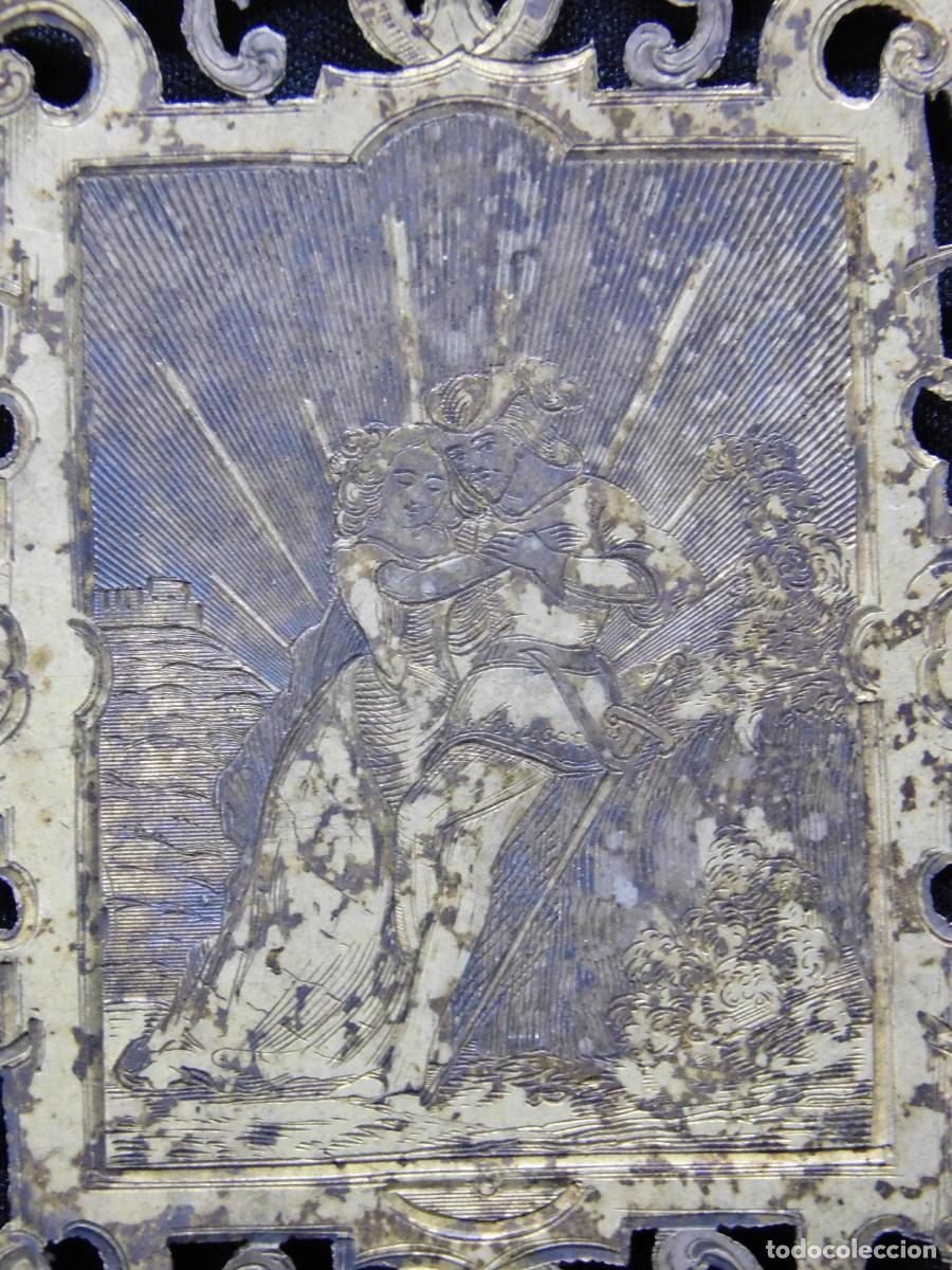Antig&uuml;edades: ANTIGUA PLACA DE PLATA - Foto 2