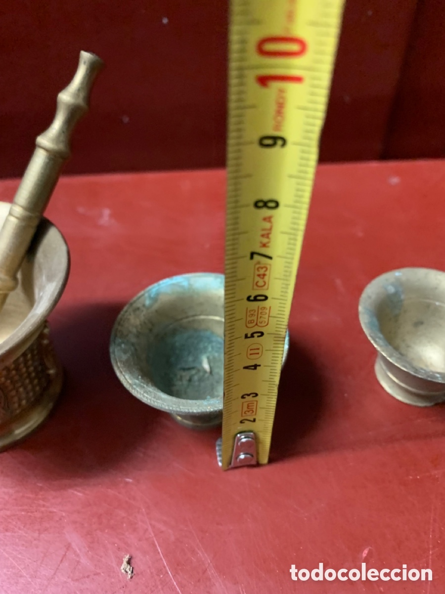 Antig&uuml;edades: Lote peque&ntilde;os almirez morteros - Foto 4