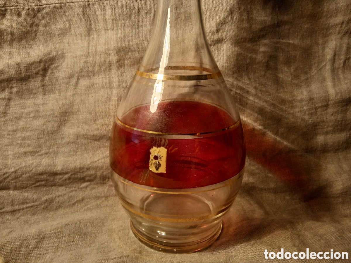 Antig&uuml;edades: BOTELLA DE LICOR DE CRISTAL - Foto 2