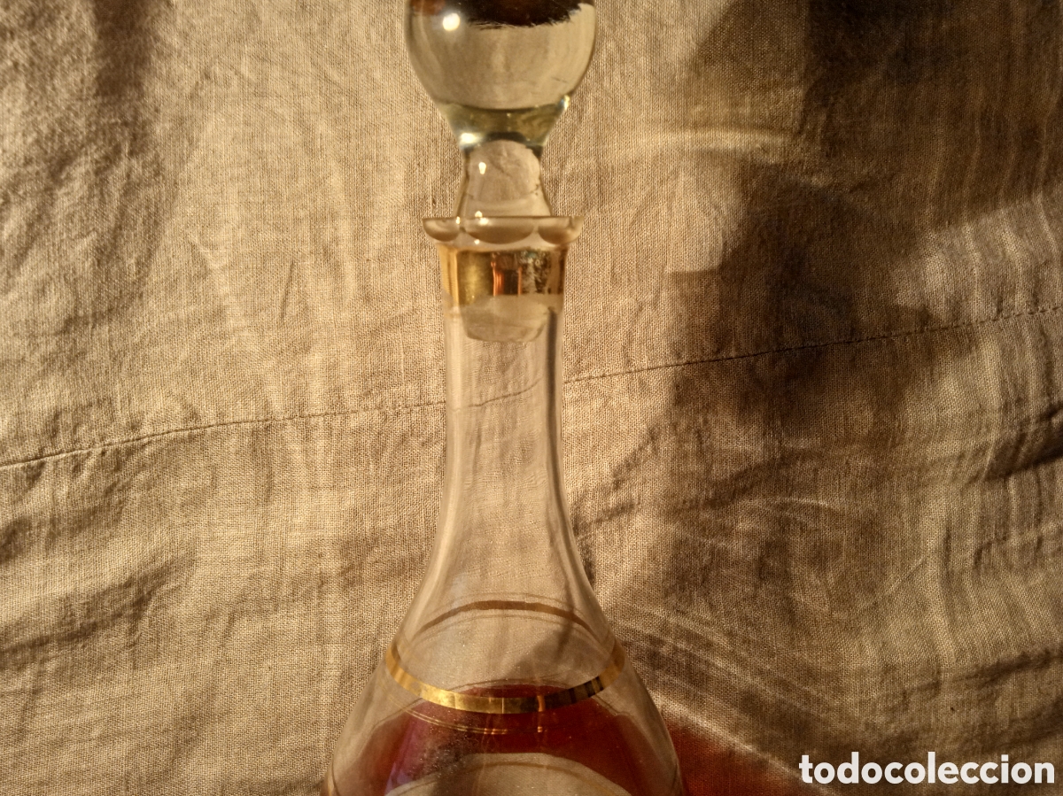 Antig&uuml;edades: BOTELLA DE LICOR DE CRISTAL - Foto 4