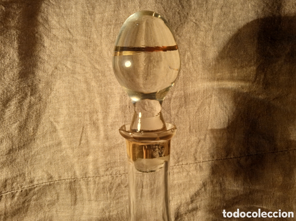 Antig&uuml;edades: BOTELLA DE LICOR DE CRISTAL - Foto 5