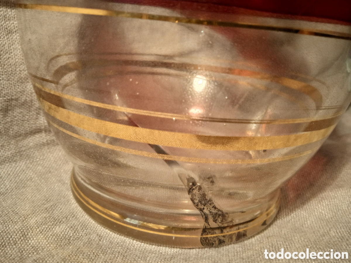 Antig&uuml;edades: BOTELLA DE LICOR DE CRISTAL - Foto 6
