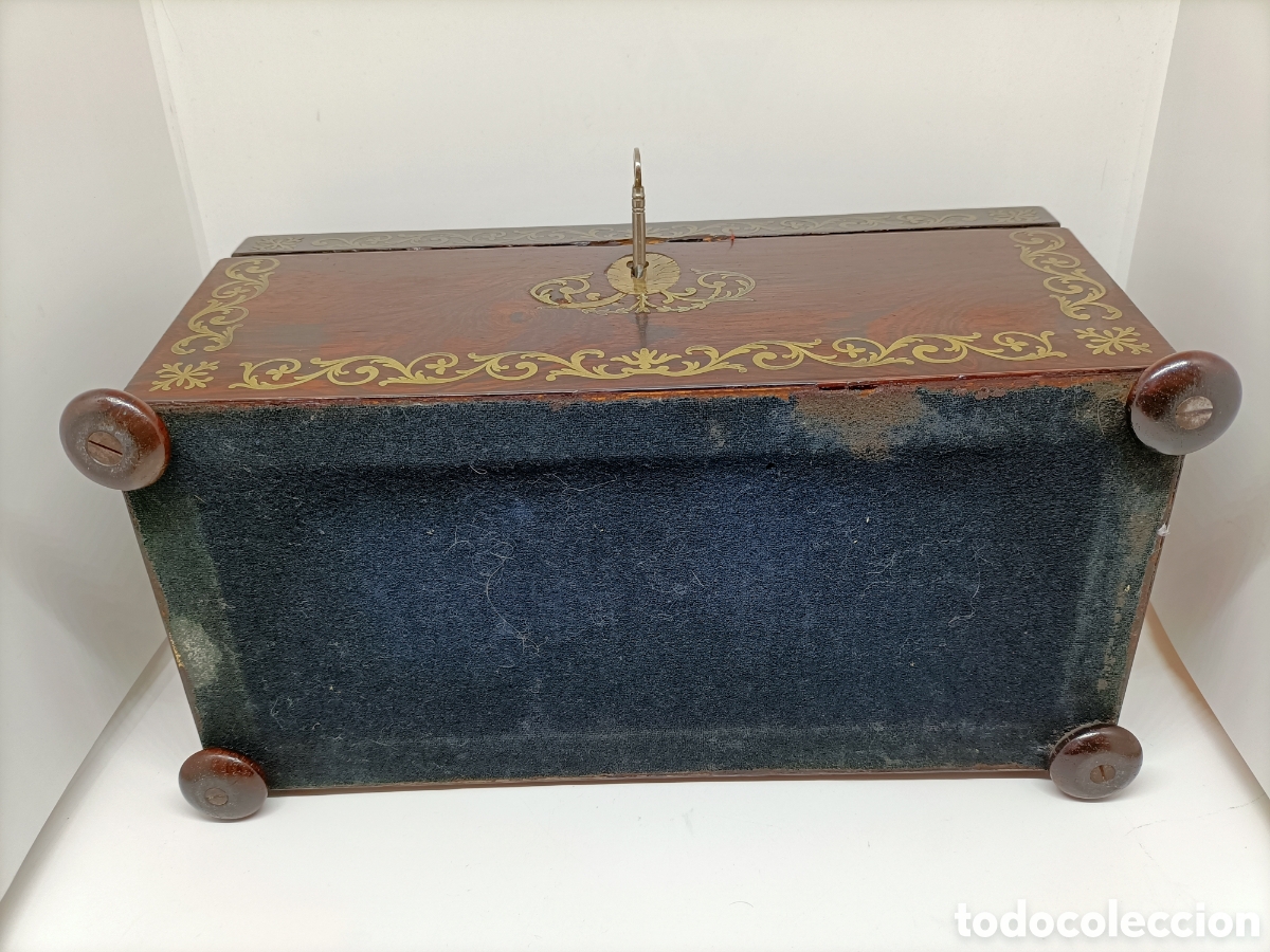 Antig&uuml;edades: Importante caja inglesa de t&eacute; del XIX. - Foto 15
