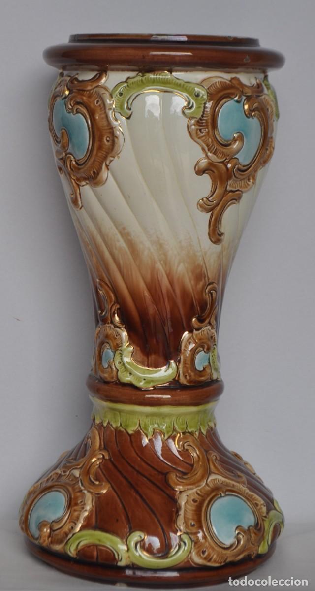 Antig&uuml;edades: MAJOLICA- PIEZA L&Auml;MPARA - Foto 2