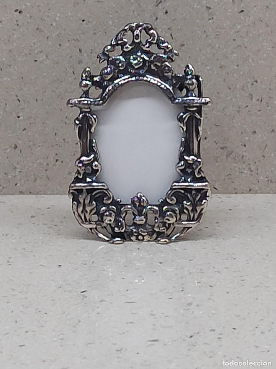 Antig&uuml;edades: PORTARRETRATO MINI PLATA 925 - Foto 1