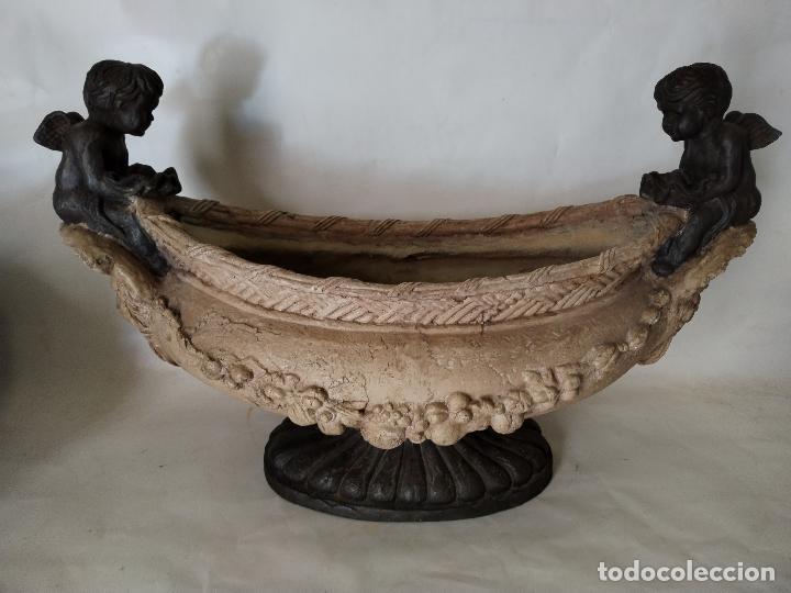 Antig&uuml;edades: macetero con angeles - Foto 4