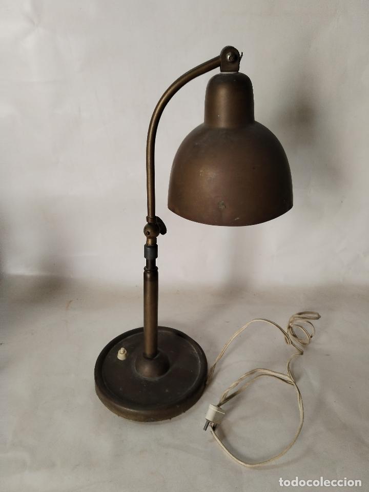 Antig&uuml;edades: lampara antigua de laton - Foto 3