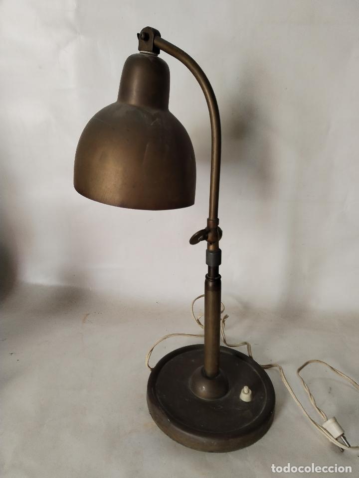 Antig&uuml;edades: lampara antigua de laton - Foto 7