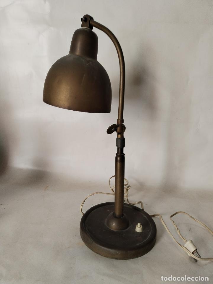 Antig&uuml;edades: lampara antigua de laton - Foto 1
