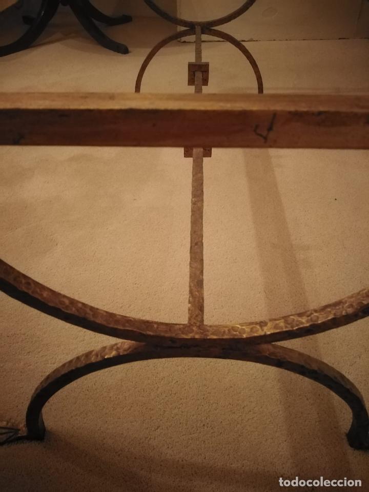 Antig&uuml;edades: Pie de mesa metal (100*40*40) - Foto 6
