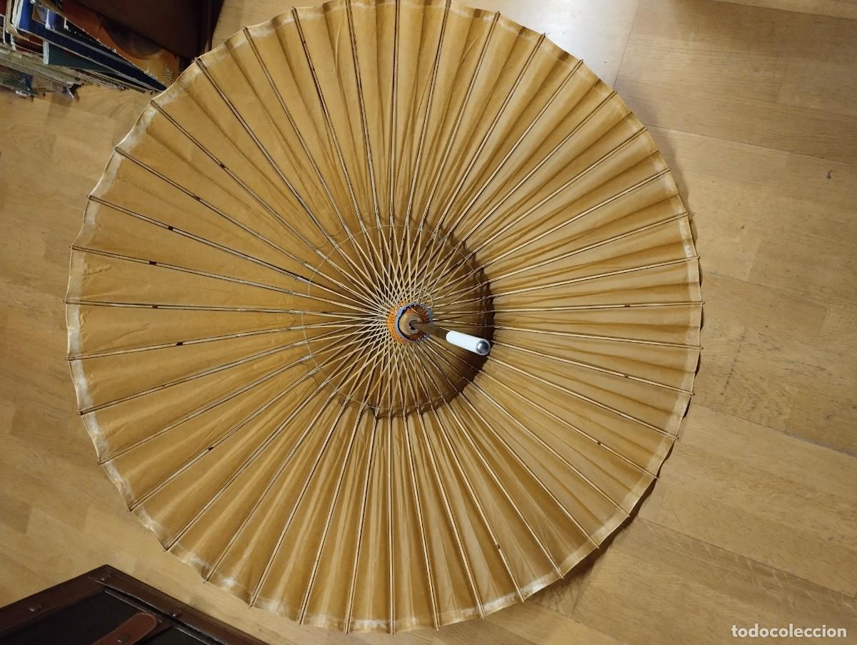 Antig&uuml;edades: Sombrilla Parasol antigua - Foto 4