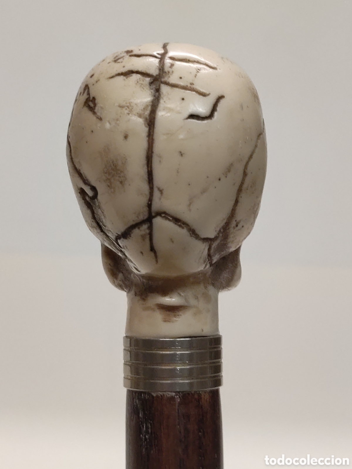 Antig&uuml;edades: Bast&oacute;n Calavera Memento Mori - Foto 6