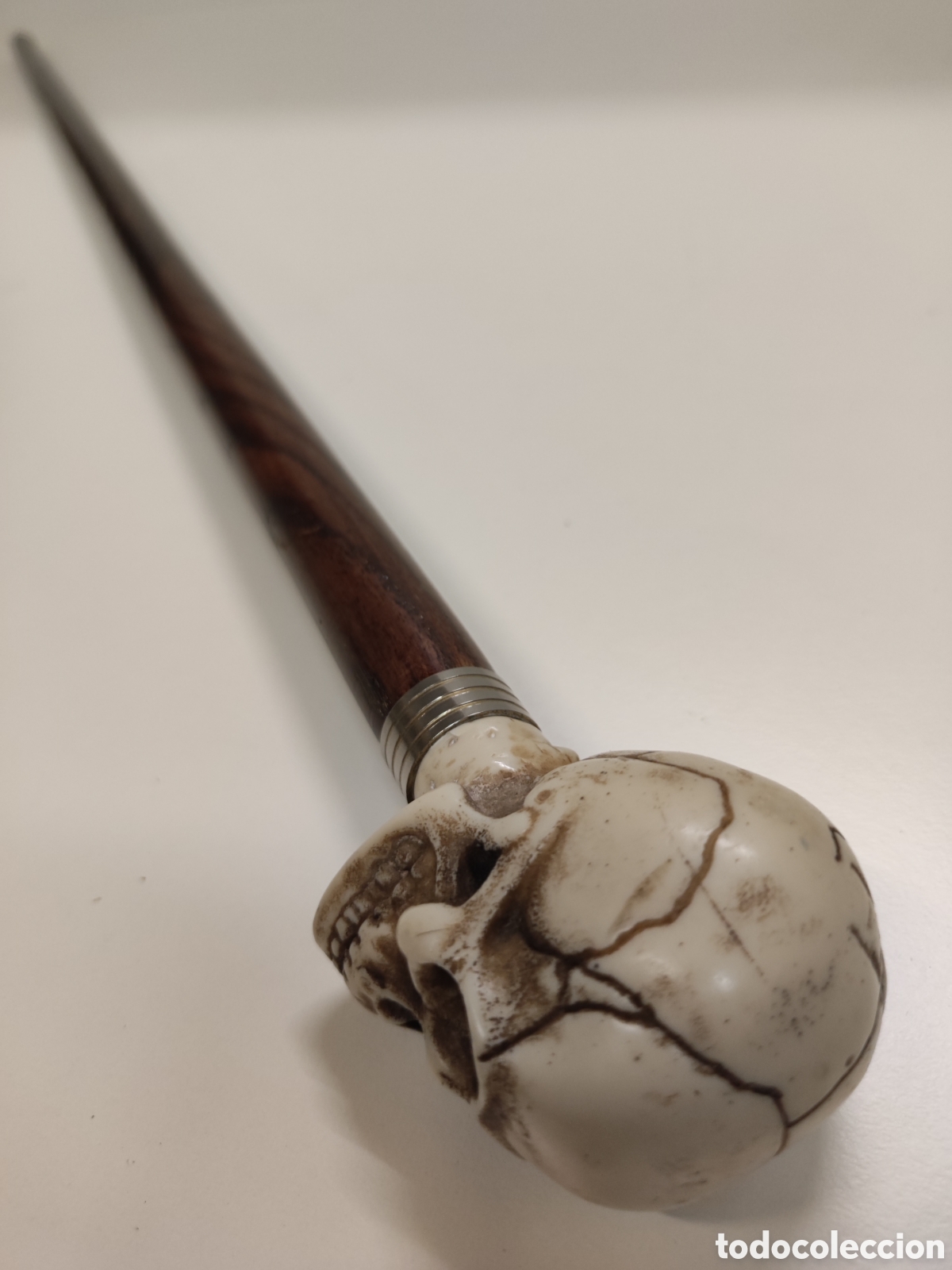 Antig&uuml;edades: Bast&oacute;n Calavera Memento Mori - Foto 9
