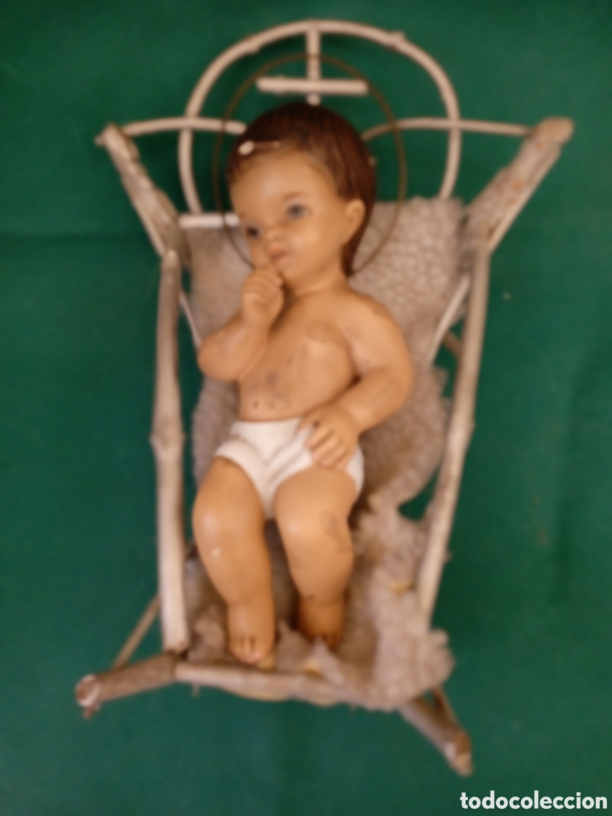Antig&uuml;edades: NI&Ntilde;O JES&Uacute;S EN SU CUNA - Foto 1