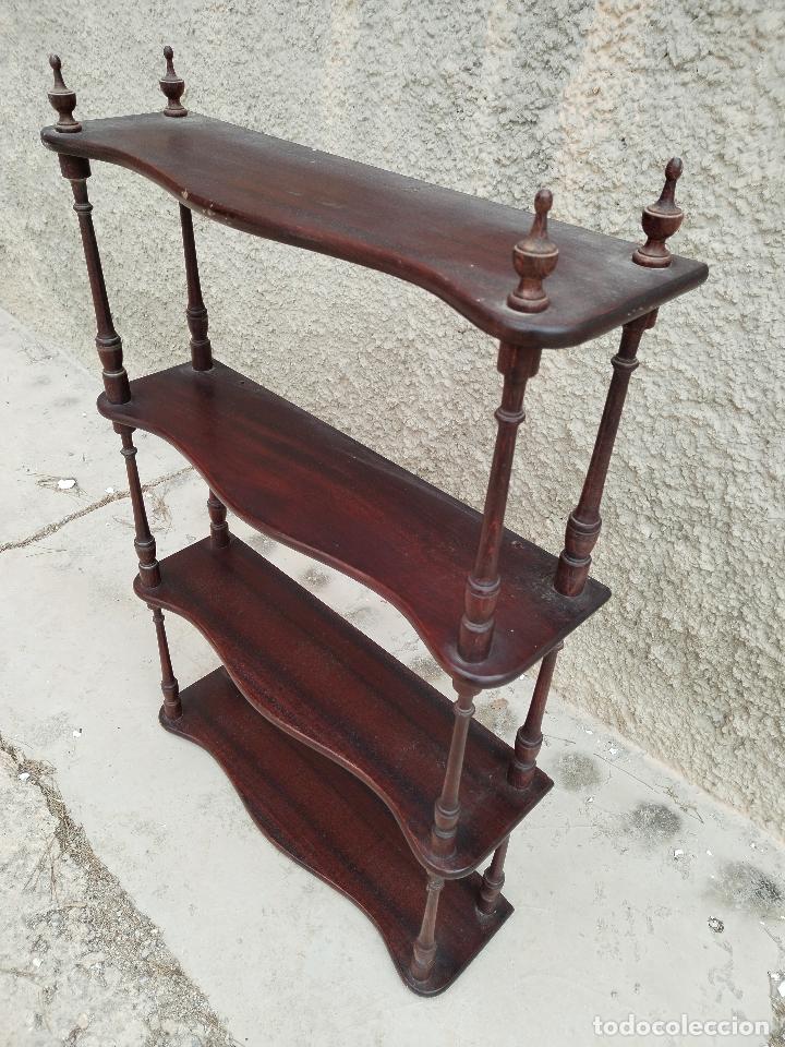 Antig&uuml;edades: estanteria repisa de pared - Foto 7