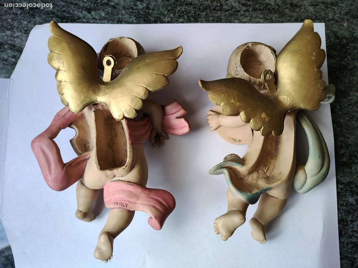 Antig&uuml;edades: Pareja de querubines Italianos - Foto 2