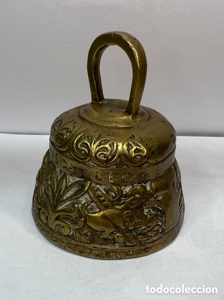 Antig&uuml;edades: Antigua campana campanilla bronce - Foto 4