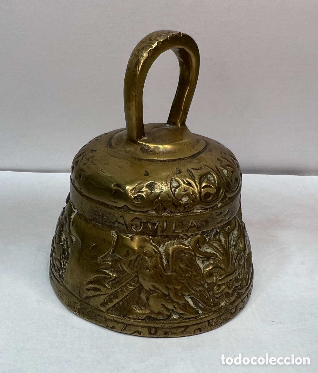 Antig&uuml;edades: Antigua campana campanilla bronce - Foto 5