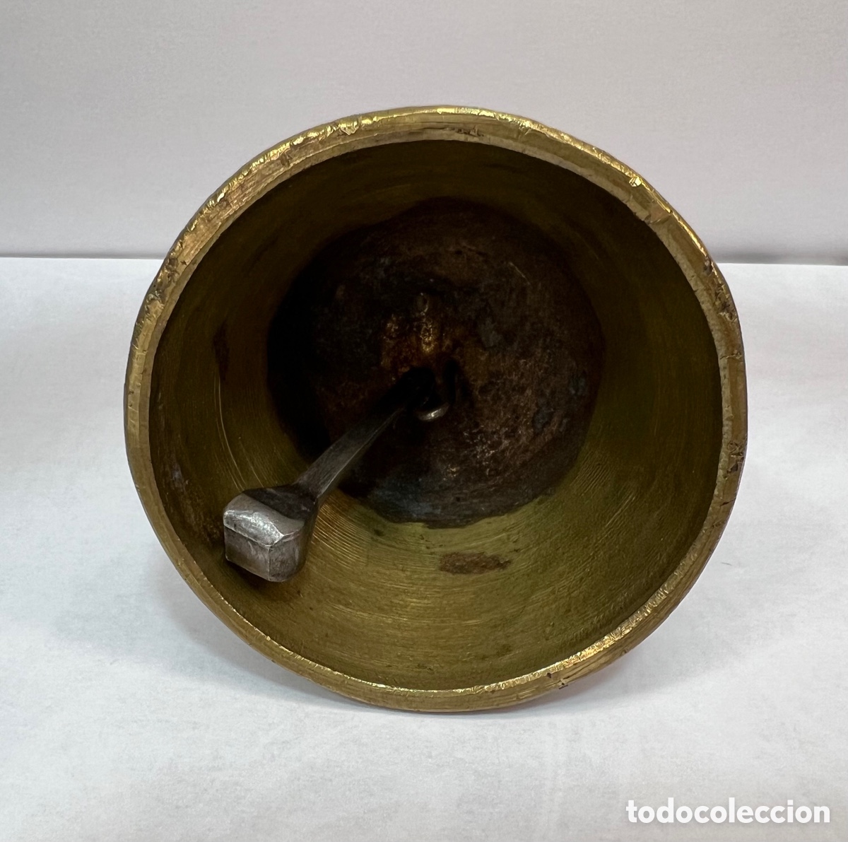Antig&uuml;edades: Antigua campana campanilla bronce - Foto 6