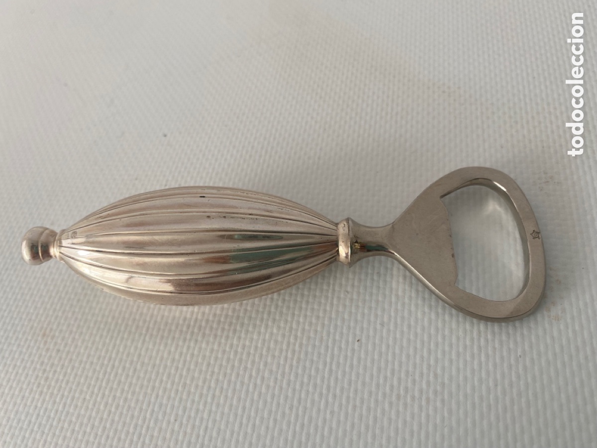 Antig&uuml;edades: Abridor abrelatas plata contrastada - Foto 5