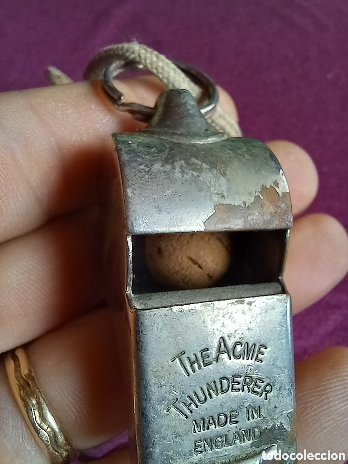 Antig&uuml;edades: ANTIGUO SILBATO THE ACME THUNDERER - Foto 2