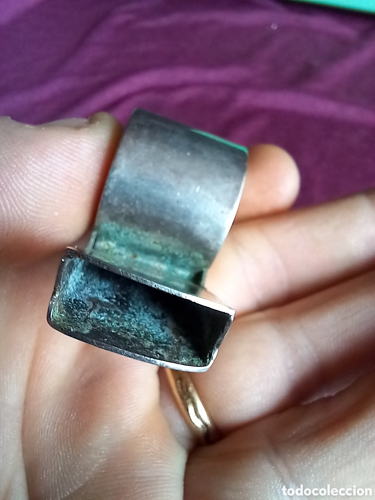 Antig&uuml;edades: LOTE DE 4 SILBATOS DE METAL - Foto 6