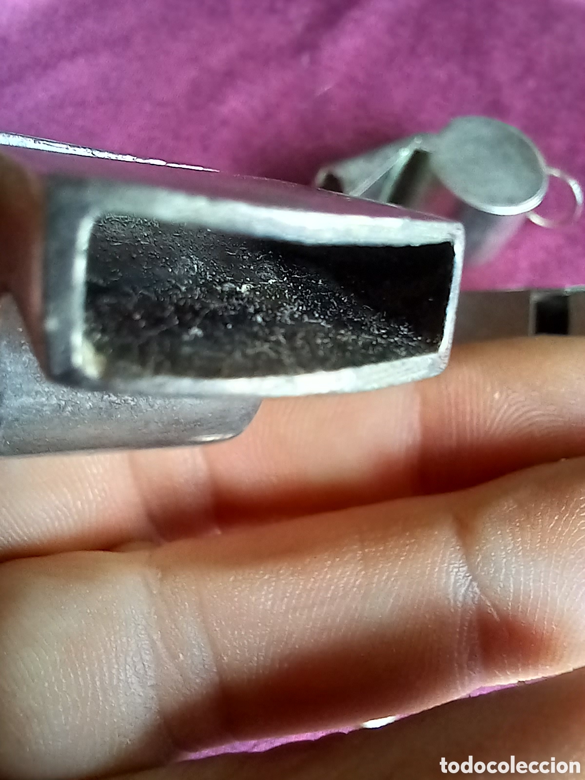 Antig&uuml;edades: LOTE DE 4 SILBATOS DE METAL - Foto 14