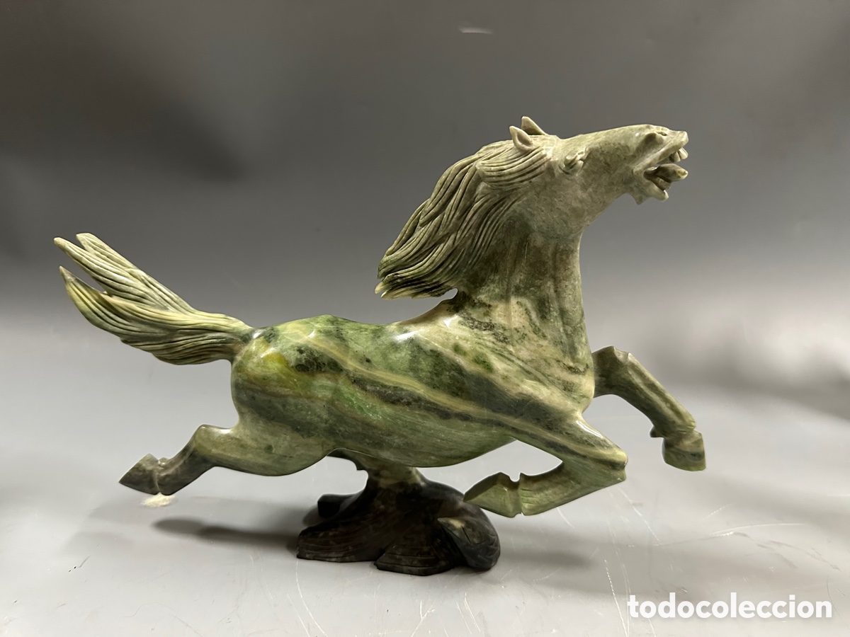 Antig&uuml;edades: PRECIOSO CABALLO DE JADE - Foto 2