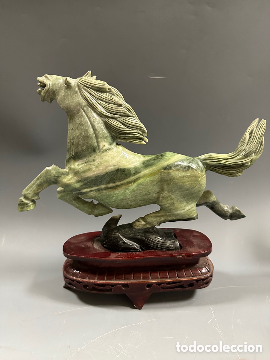 Antig&uuml;edades: PRECIOSO CABALLO DE JADE - Foto 1