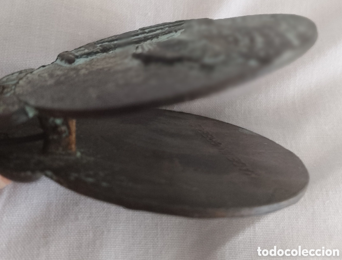 Antig&uuml;edades: Lucerna y Clip Bronce Roma. - Foto 4