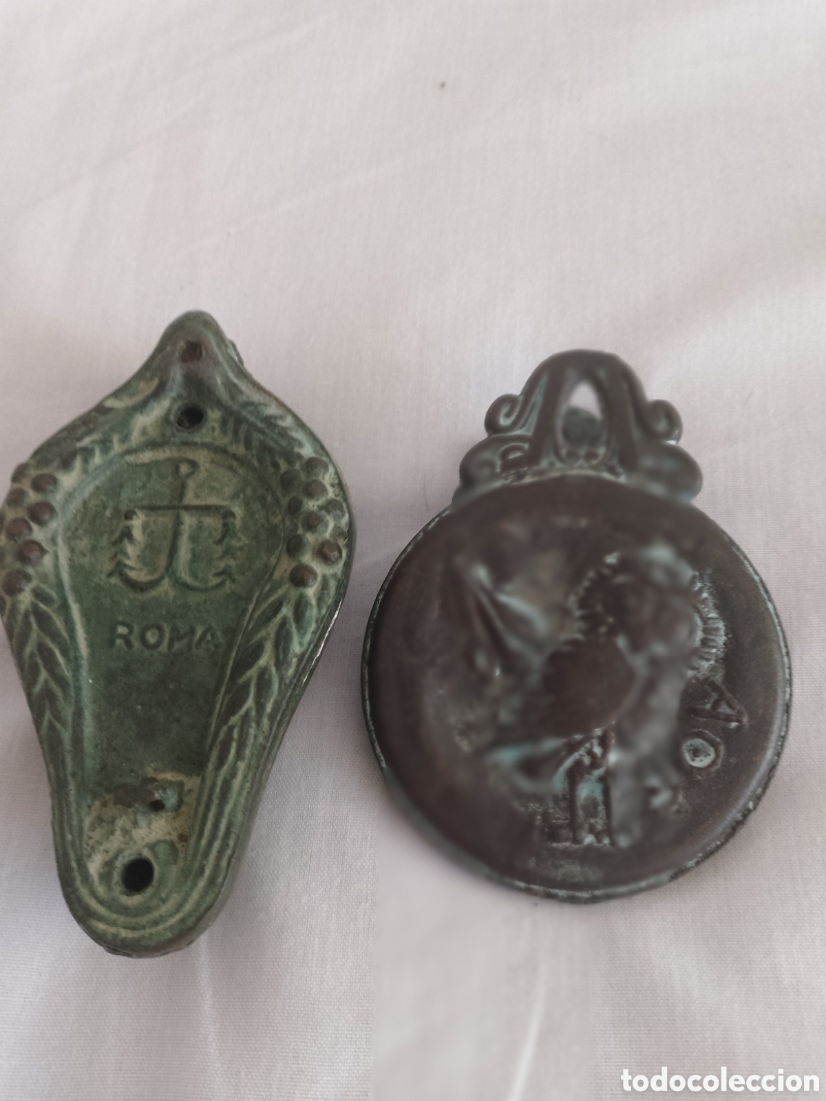 Antig&uuml;edades: Lucerna y Clip Bronce Roma. - Foto 7