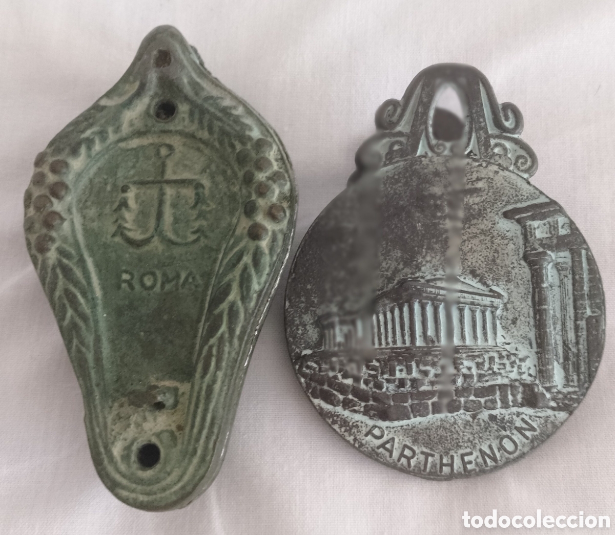 Antig&uuml;edades: Lucerna y Clip Bronce Roma. - Foto 10